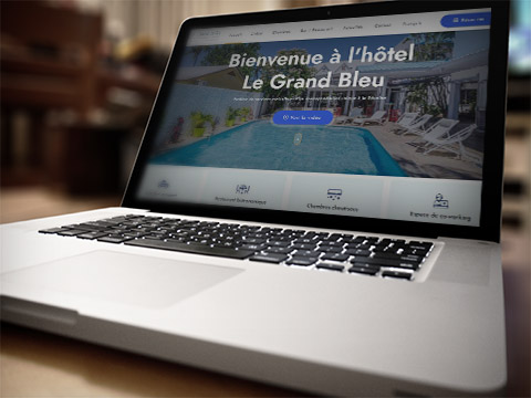 Nouveau site internet pour l'hôtel LE GRAND BLEU